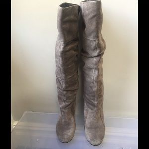 Jessica Simpson Gray heeled boots